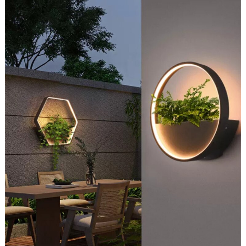 New Outdoor IP65 Waterproof Solar Wall Lights