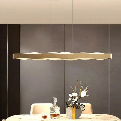 Modern Minimalist Led Pendant Lamp Metal Dimmable Light Over The Table Kitchen Dining Room Chandelier Lighting Suspension Design