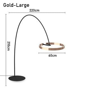 Nordic Circle Fishing Floor Lamp