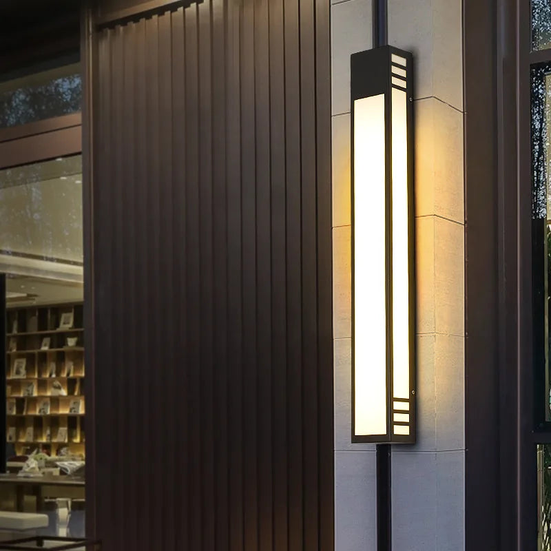 Modern Simple Outdoor Waterproof LED Wall Lamp Courtyard Garden Exterior Wall Lamp Lighting Villa Door Wall Lamp Post Wall Lamp