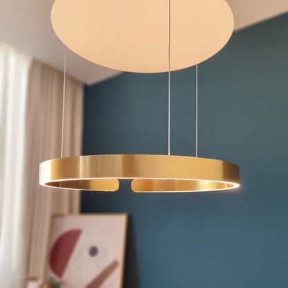Induction Dimming Pendant Lights Free Adjustable Hanging Lamps for Bedroom Living Room Decor Kitchen Office Led Ring Light