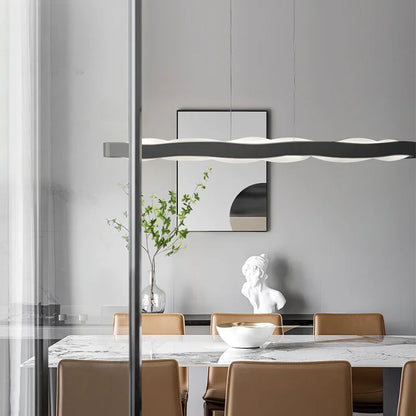 Modern Minimalist Led Pendant Lamp Metal Dimmable Light Over The Table Kitchen Dining Room Chandelier Lighting Suspension Design