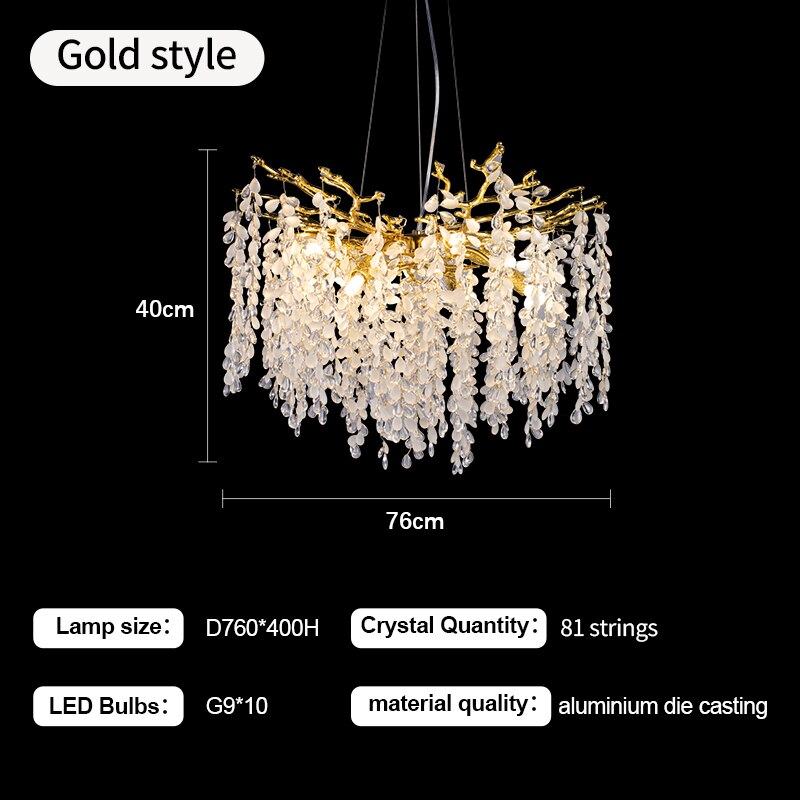 Dining Room Crystals Led Chandelier