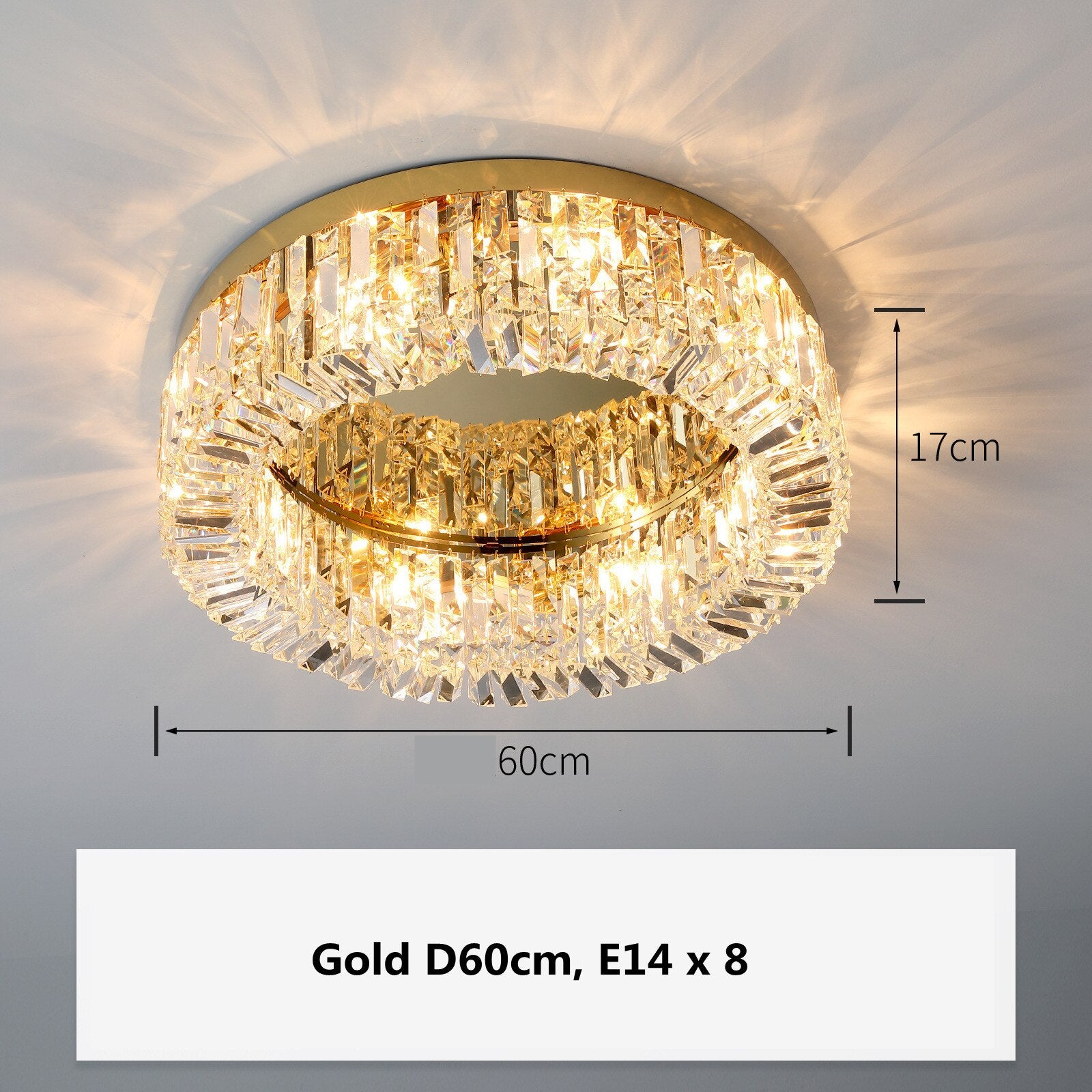 Modern Crystal Ceiling Light