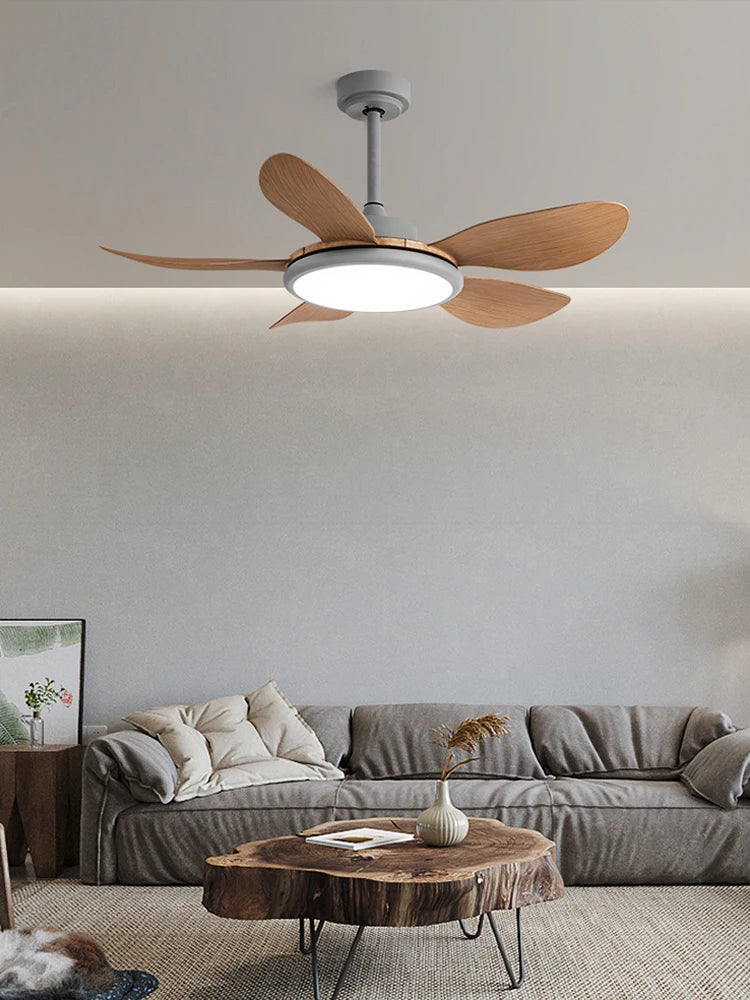 Fan Lamp 2023 New High Wind Ceiling Fan Lamp Household Living Room Restaurant Ceiling Silent Intelligent Fan Ceiling Lamp