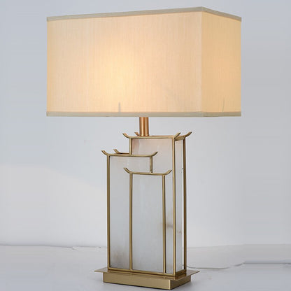 Marble Fabric Table Lamp