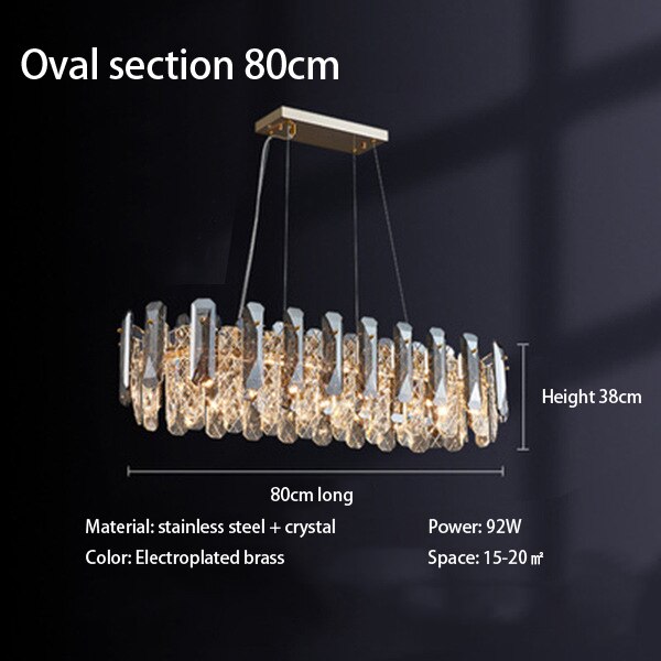 Luxury Modern Crystal  LED Ceiling Light