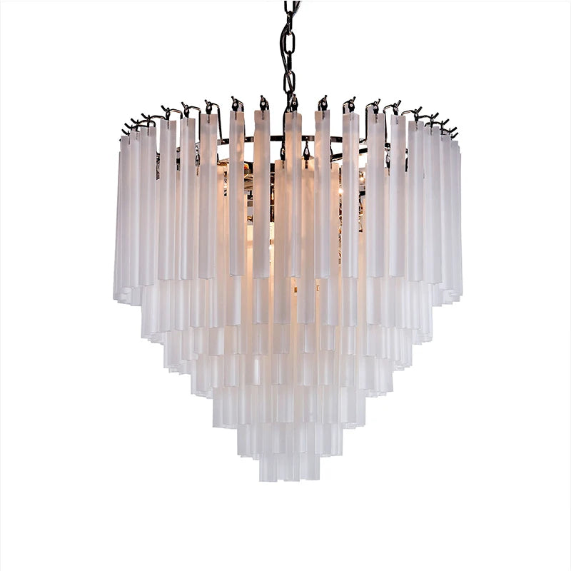 Post Modern Living Room Pendant Chandelier Simple Art Luxury Dining Room Frosted Glass Pendant Lamp Designer Model Room Lamp