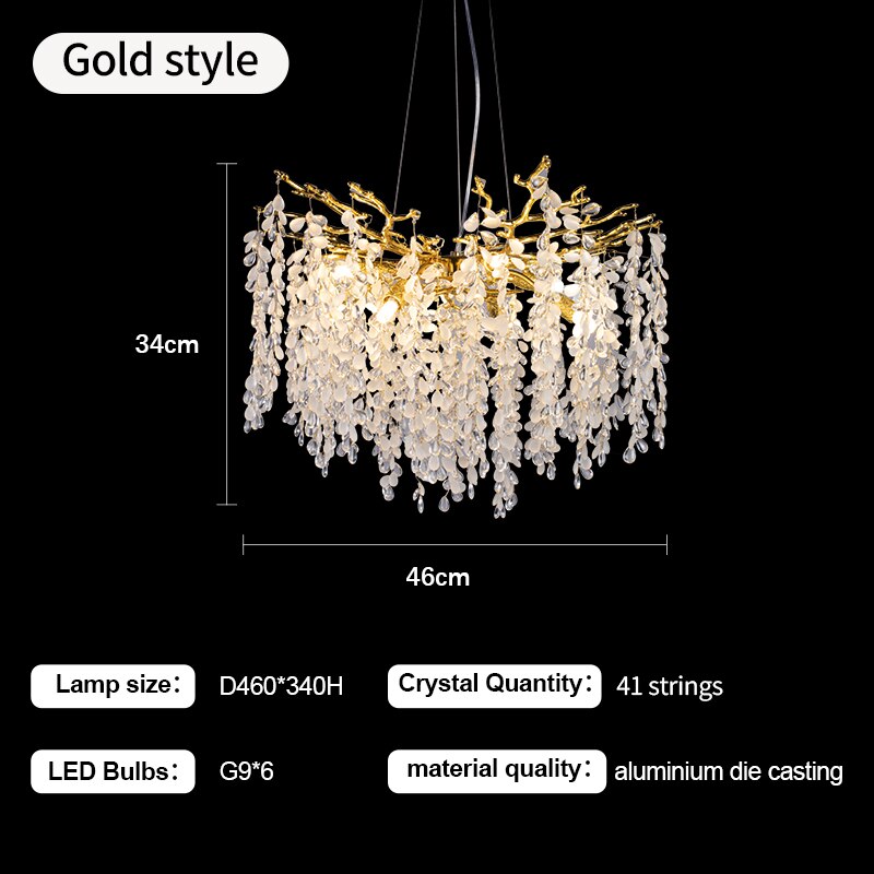 Dining Room Crystals Led Chandelier