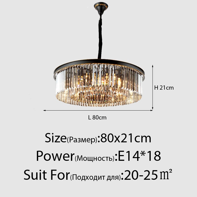 Led Smoky Grey Crystal Ceiling Light