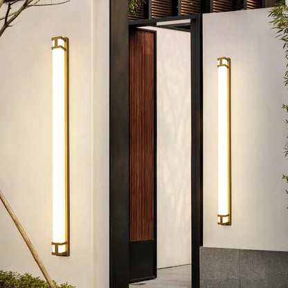 LED Outdoor Waterproof Wall Light Super Bright Rain Proof Villa Lighting Minimalist Strip Light Outdoor Wall Courtyard Light