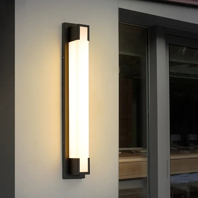 Modern Simple Outdoor Waterproof LED Wall Lamp 85-265V Garden Courtyard Villa Hotel Gate Wall Lamp Exposure Lamp Lighting