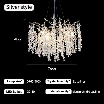 Dining Room Crystals Led Chandelier