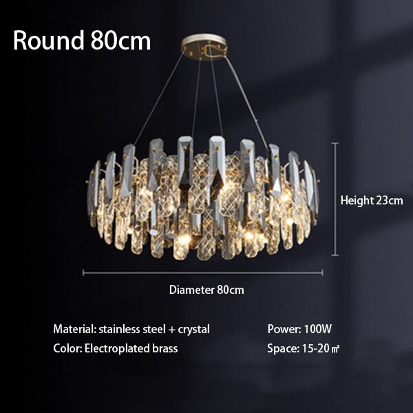 Luxury Modern Crystal  LED Ceiling Light