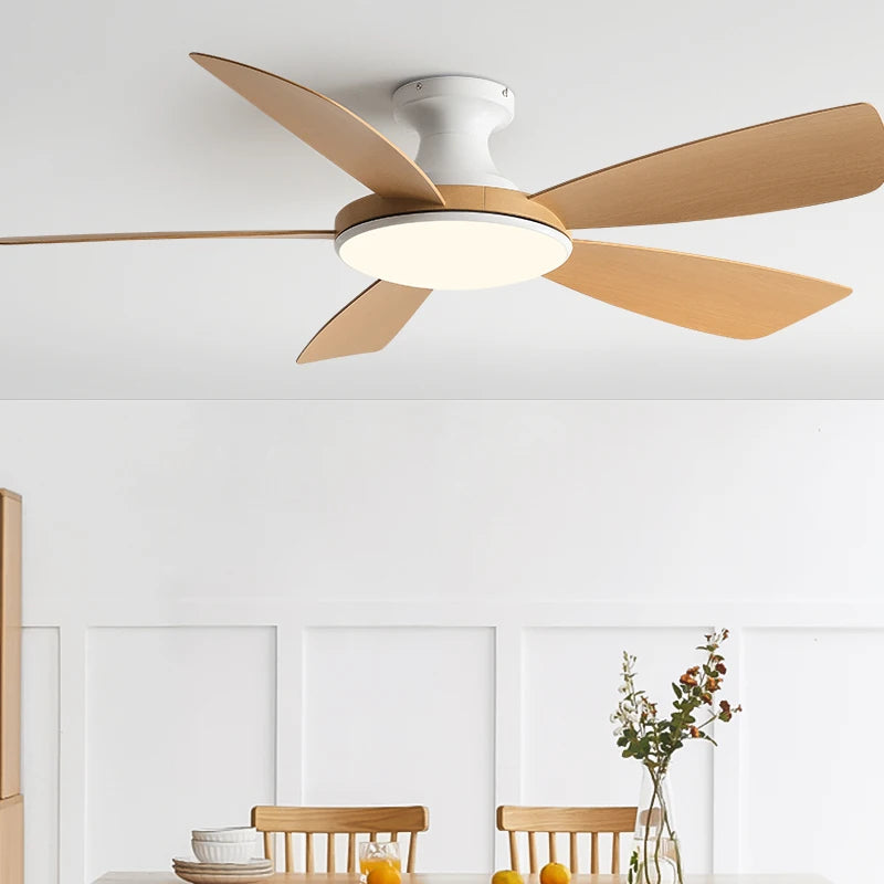 46/56 Inch Suction top Ceiling Fan lamp The bedroom Restaurant Modern Simplicity Lamp fan One DC Remote control Low Floor Fan L