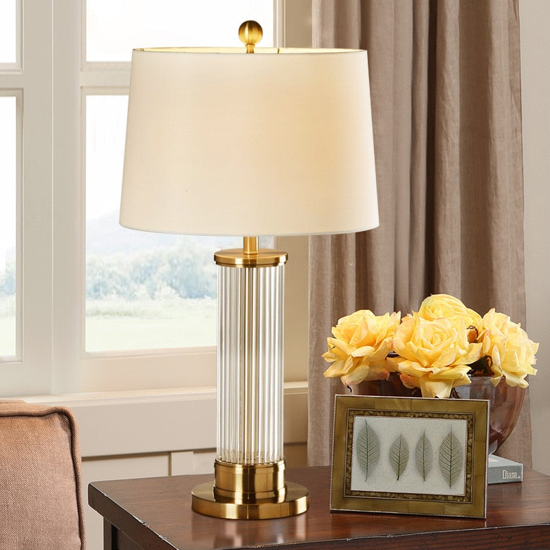 bedroom Crystal Table Lamp