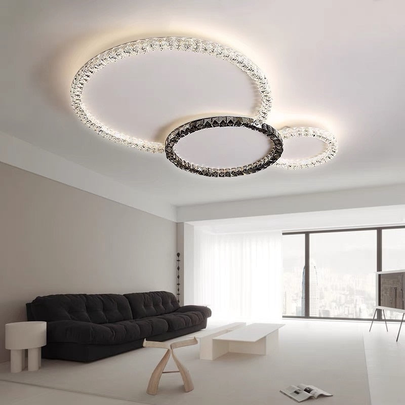 Crystal Shade Circle Ceiling Light