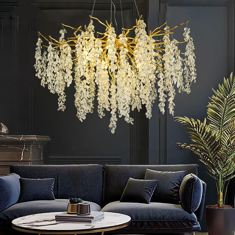 Luxury Grape Crystal Chandelier