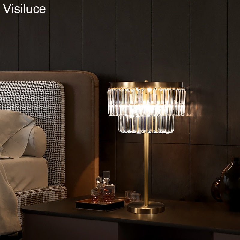 modern luxury bedside lamp